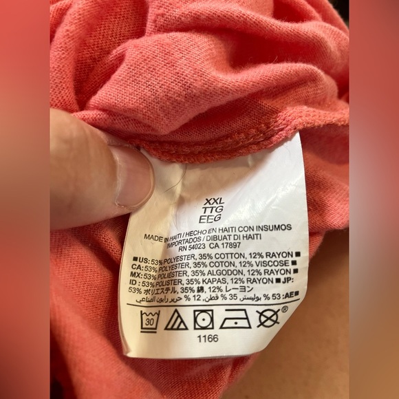 Old Navy Pink Long Sleeve V-Neck Tee - Picture 6 of 7